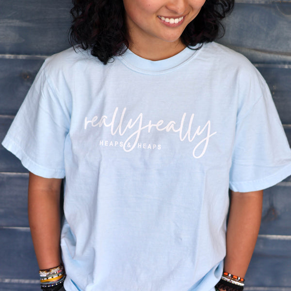T-Shirt: Really Really Heaps and Heaps (Chambray)