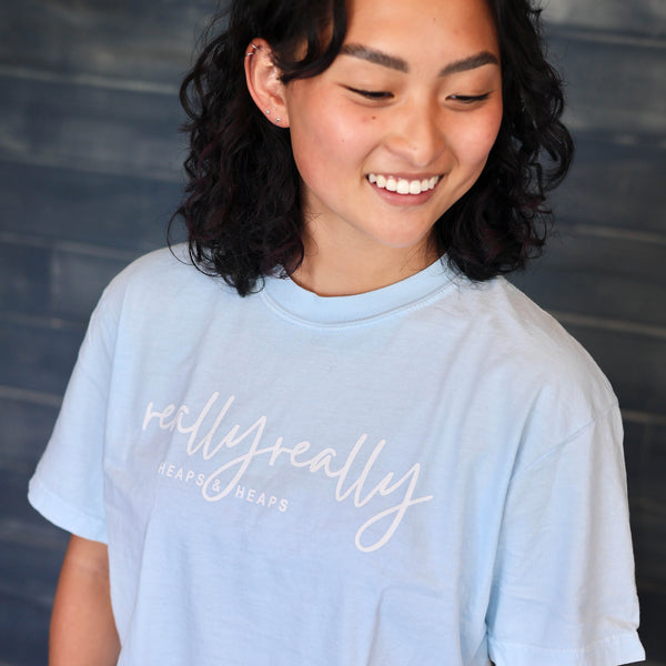 T-Shirt: Really Really Heaps and Heaps (Chambray)